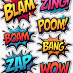 SFX / Comic Words - Sticker Sheet v14